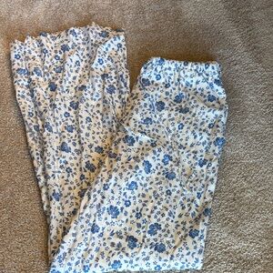 Sincerely Jules Blue Floral Cotton Pajama Pants